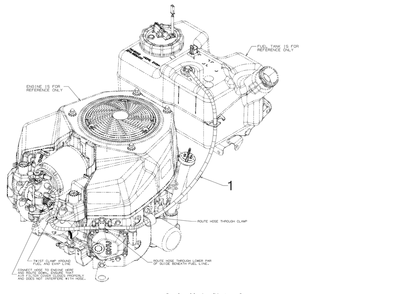 Fuel Accessories Diagram and Parts List for XT2-LX46EFI (13AZA1CN010)(2020) Cub Cadet Lawn Tractor